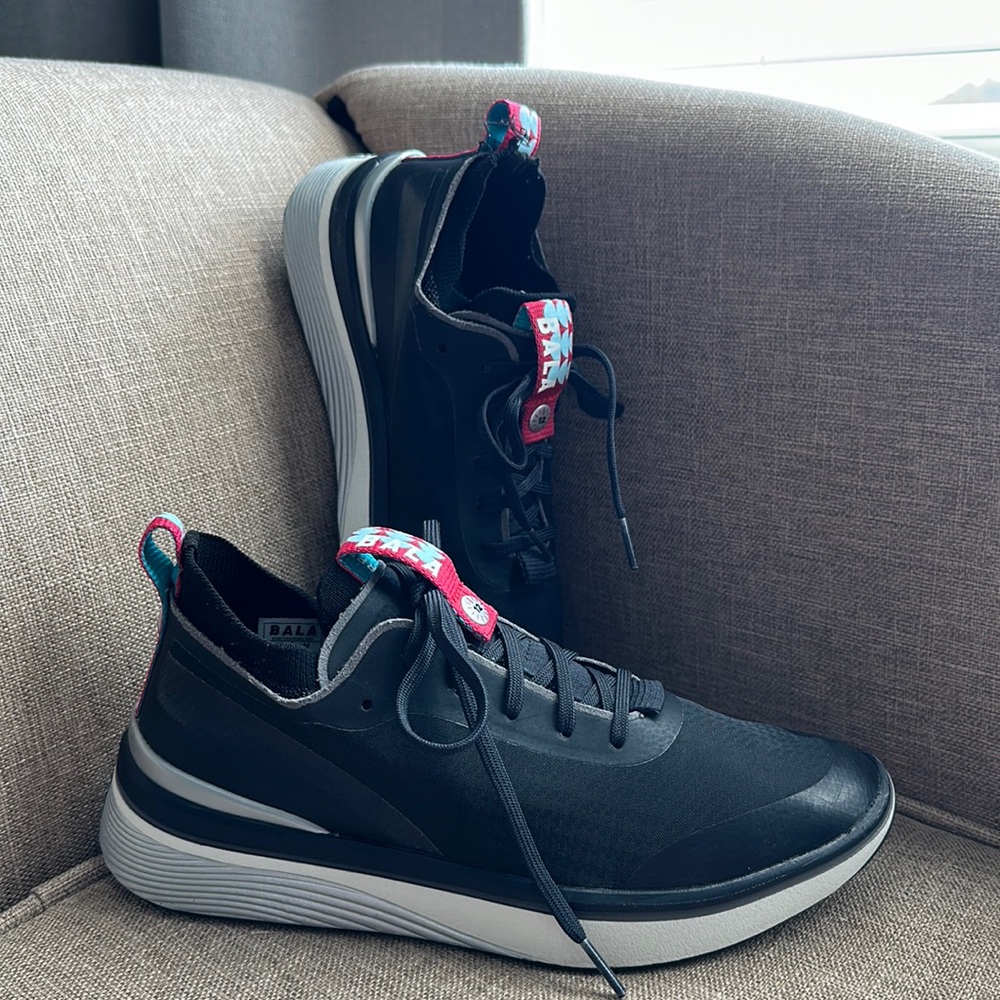 Black BALA tennis shoes. Size 8